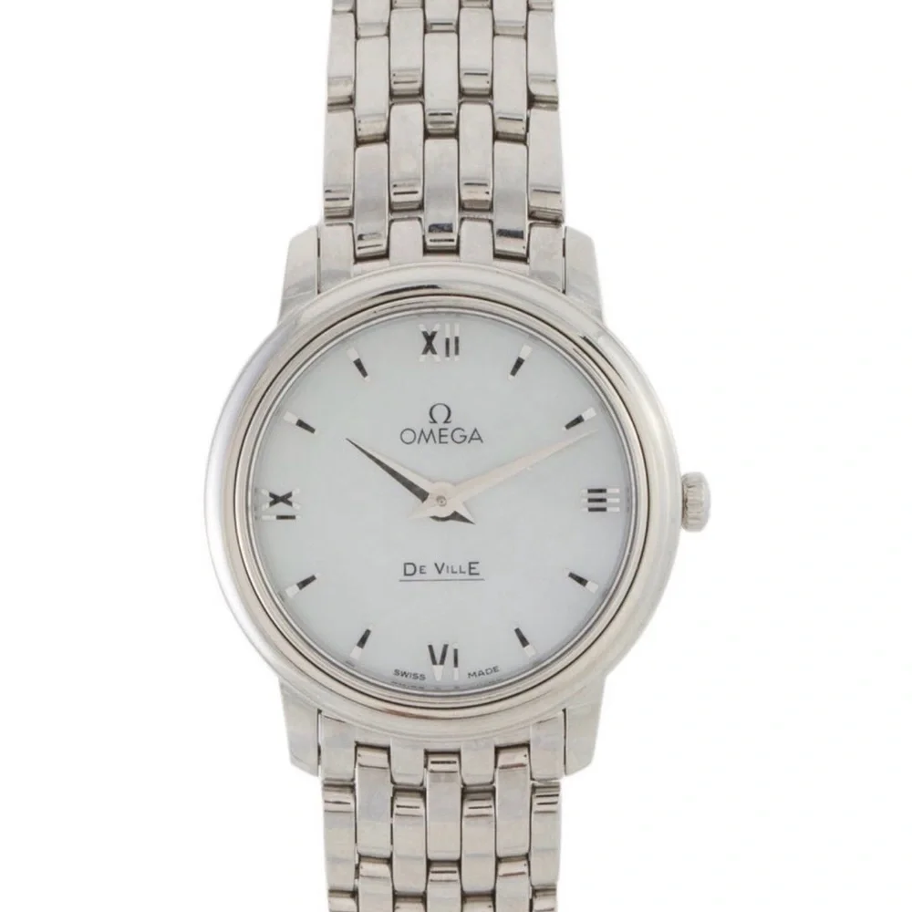 Omega Silver Women's De Ville Stainless Steel Dress Watch